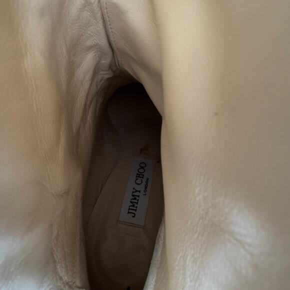 JIMMY CHOO Agathe Black Leather Knee-High Boots (w/box + dustbag) - Picture 8 of 16